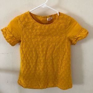Kids size L (10/12)  cat and jack yellow top
